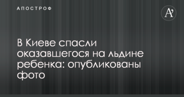 У Києві врятували дитину, яка опинилася на крижині: опубліковано фото