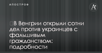 ​В Венгрии открыли сотни дел против украинцев с фальшивым гражданством: подробности