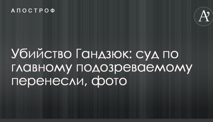 Убийство Гандзюк: суд по главному подозреваемому перенесли, фото