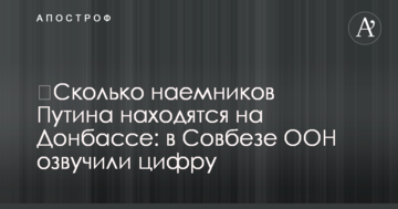 ​Скільки найманців Путіна знаходяться на Донбасі: в Радбезі ООН озвучили цифру