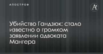 Убийство Гандзюк: стало известно о громком заявлении адвоката Мангера