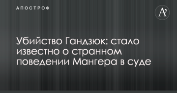 Убийство Гандзюк: стало известно о странном поведении Мангера в суде
