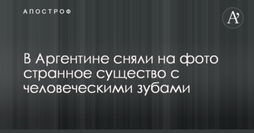 В Аргентині зняли на фото дивну істоту з людськими зубами