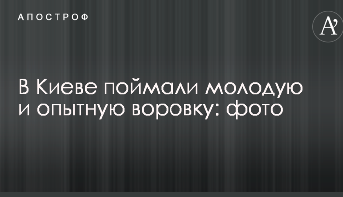 У Києві зловили молоду і досвідчену злодійку: фото