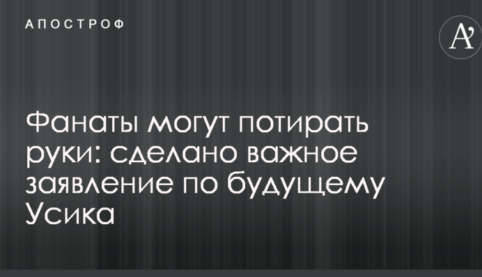 Фанати можуть потирати руки: зроблено важливу заяву щодо майбутнього Усика