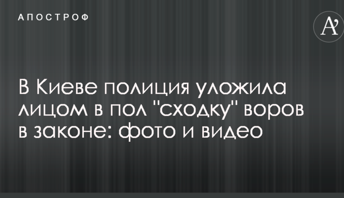 В Киеве полиция уложила лицом в пол 