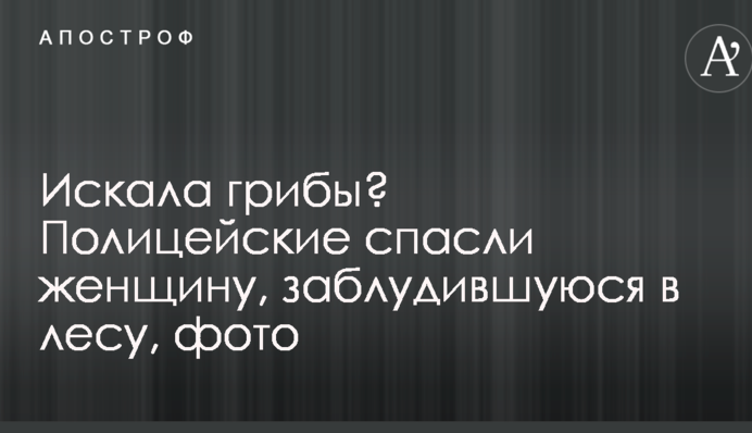 Шукала гриби? Поліцейські врятували жінку, яка заблукала в лісі, фото