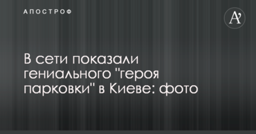 У мережі показали геніального "героя парковки" в Києві: фото