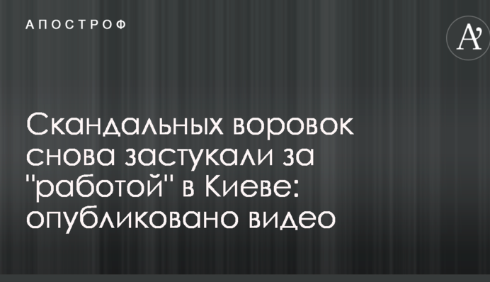 Скандальних злодійок знову застукали за 