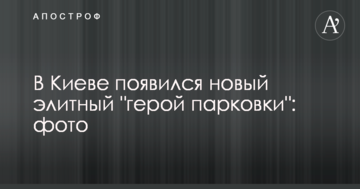 У Києві з'явився новий елітний "герой парковки": фото