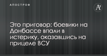 Це вирок: бойовики на Донбасі впали в істерику, опинившись на прицілі ЗСУ