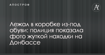 Лежав у коробці з-під взуття: поліція показала фото моторошної знахідки на Донбасі