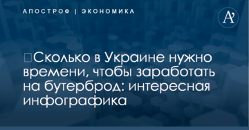 ​Сколько в Украине нужно времени, чтобы заработать на бутерброд: интересная инфографика
