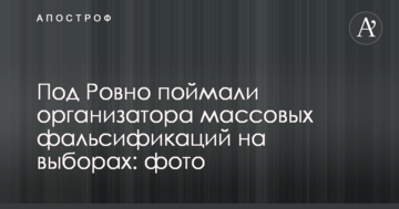 Під Рівним зловили організатора масових фальсифікацій на виборах: фото