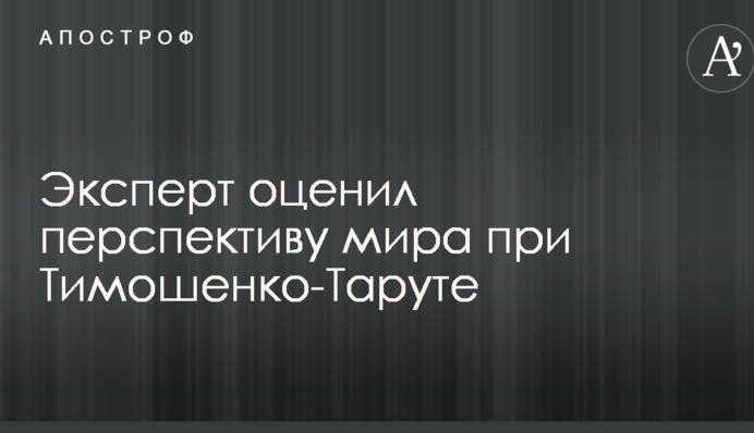 Эксперт оценил перспективу мира при Тимошенко-Таруте