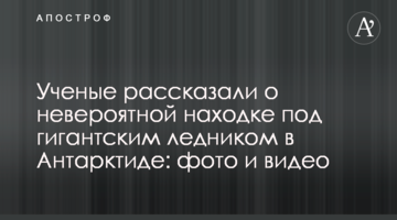 Вчені розповіли про неймовірну знахідку під гігантським льодовиком в Антарктиді: фото і відео