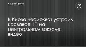 У Києві неадекват влаштував криваву НП на центральному вокзалі: відео