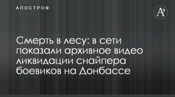 Смерть в лісі: в мережі показали архівне відео ліквідації снайпера бойовиків на Донбасі