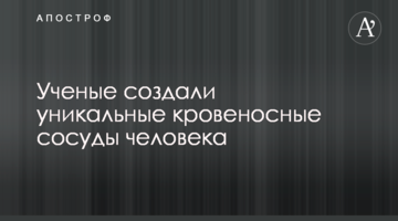 Вчені створили унікальні кровоносні судини людини