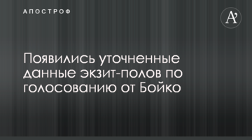 Результати екзит-полів щодо голосування за Бойко були занижені на 20%: заява штабу