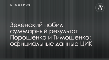 Зеленський побив сумарний результат Порошенко і Тимошенко: офіційні дані ЦВК