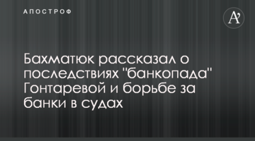 Бахматюк розповів про наслідки "банкопаду" Гонтаревої та боротьбу за банки у судах