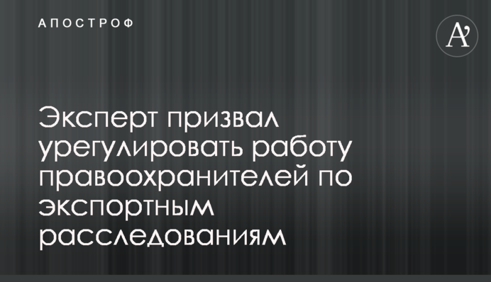 Эксперт призвал урегулировать работу правоохранителей по экспортным расследованиям