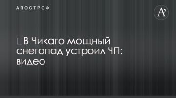 У Чикаго потужний снігопад влаштував НП: відео