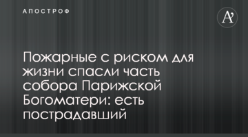 Пожежні з ризиком для життя врятували частину собору Паризької Богоматері: є постраждалий