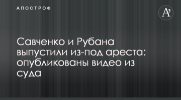 Савченко и Рубана выпустили из-под ареста: опубликованы видео из суда
