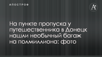 На пункте пропуска у путешественника в Донецк нашли необычный багаж на полмиллиона: фото