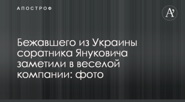Соратника Януковича, який втік з України, помітили у веселій компанії: Фото