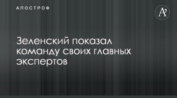 Зеленський показав команду своїх головних експертів