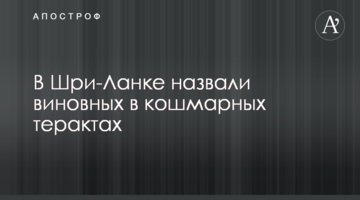 У Шрі-Ланці назвали винних в кошмарних терактах