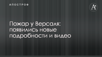 Пожар у Версаля: появились новые подробности и видео