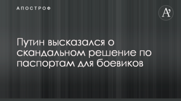 Путін висловився про скандальне рішення щодо паспортів для бойовиків