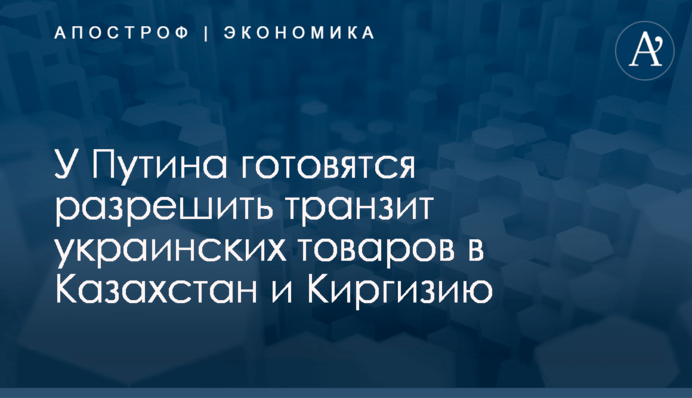 ​У Путина готовят транзитный "сюрприз" для товаров из Украины: подробности
