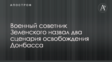 Військовий радник Зеленського назвав два сценарії звільнення Донбасу
