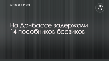 На Донбасі затримали 14 пособників бойовиків