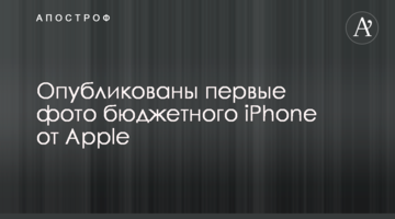 Опубліковано перші фото бюджетного iPhone від Apple