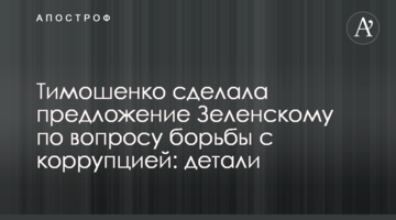 Тимошенко зробила пропозицію Зеленському з питання боротьби з корупцією: деталі