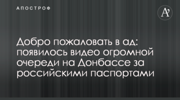 Ласкаво просимо в пекло: з'явилося відео величезної черги на Донбасі за російськими паспортами