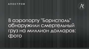 В аеропорту "Бориспіль" виявили смертельний вантаж на мільйон доларів: фото