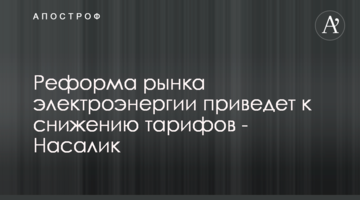 Реформа рынка электроэнергии приведет к снижению тарифов - Насалик