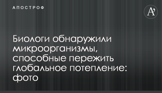Біологи виявили мікроорганізми, здатні пережити глобальне потепління: фото