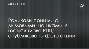 Радикали прийшли з димовими шашками "в гості" до глави РПЦ: опубліковано фото акції