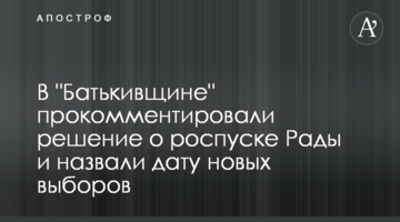 У "Батьківщині" прокоментували рішення про розпуск Ради і назвали дату нових виборів