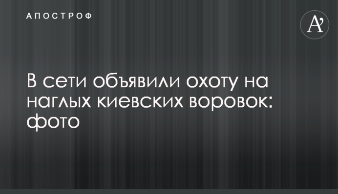 В сети объявили охоту на наглых киевских воровок: фото