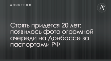 Стояти доведеться 20 років: з'явилося фото величезної черги на Донбасі за паспортами РФ