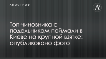 Топ-чиновника з подільником спіймали в Києві на великому хабарі: опубліковано фото